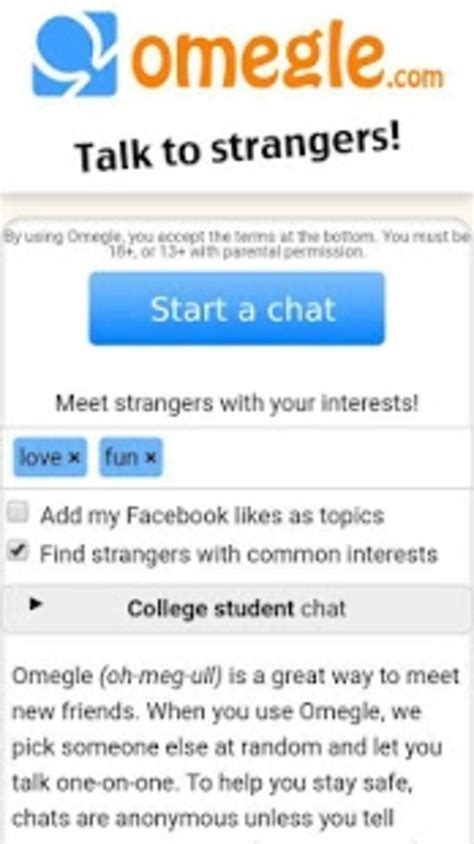 omegle tube|Omegle Video Chat: Talk to strangers!